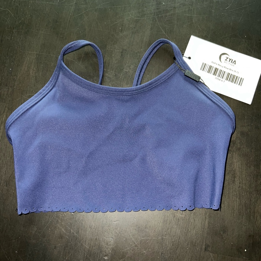 Girls sports bra that can be doubled as swim suit top